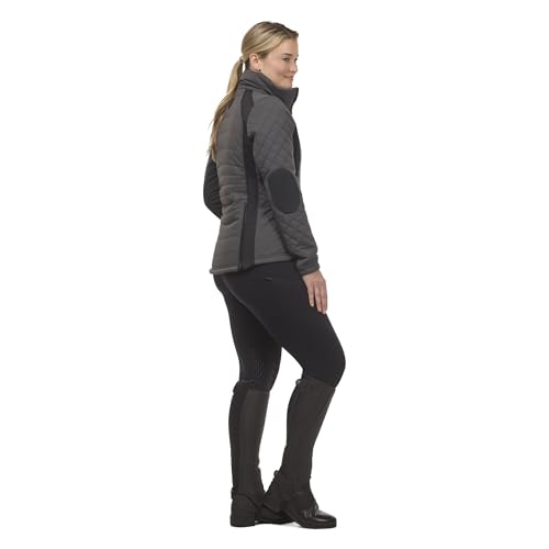 Image of Kerrits Women's Stablemate Quilted Equestrian Jacket - Durable, Stylish, Lightly Insulated Barn Coat with Stretch Panels