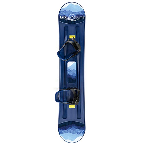 Lucky Bums Kids Beginner Plastic Snowboard, 120cm, Blue - Thumbnail 2