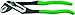 Stahlwille 65726180 FastGrip Waterpump Pliers, Box Joint with Dual Support, Length 180mm, Max Jaw Opening 28mm, Polished Head, Dip-Coated Handle with Sure-Grip Surface, Made in Germany