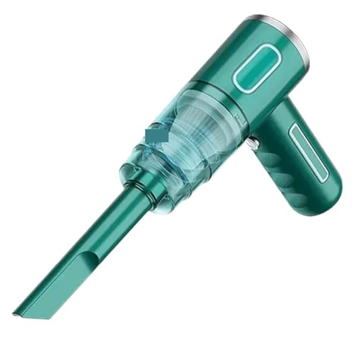 CCZRD Aspiradora Portátil Inalámbrica For Montar En El Coche, Alta Succión For Hogar, Recolector De Polvo Inalámbrico, Mini Soplador Pequeño, 1 Ud Limpieza Fácil Rápida Diversos Escenarios(Green)