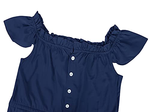 Eledobby Vestidos Femininos Mangas Curtas Sem Ombro Vestido Casual De Verão De Cintura Alta Irregula