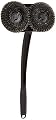 Outset 76227 Long Handle Mesh Scrubber Grill Brush, 1 EA, Black