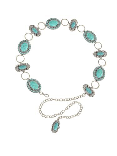 Women's Concho Boho Belt Vintage Western Waist Chain Waist Belts Body Jewelry Accessories