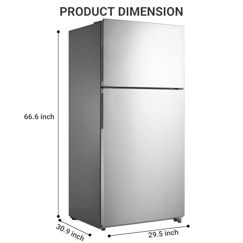 Techomey HDT-663WMU 30 Inch Freestanding Top Freezer Refrigerator thumb #7