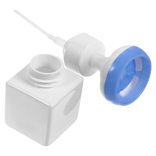 COSMEVIVI Dispensador de Jabón Espumoso Recargable de 250ml Bomba Azul de Petg para Cuerpo y Facial, Ligero Protección contra Presiones Incorrectas para Baño