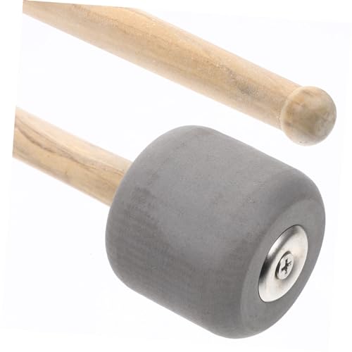 Baqueta de madera ergonómica para bombo color gris miniatura 4