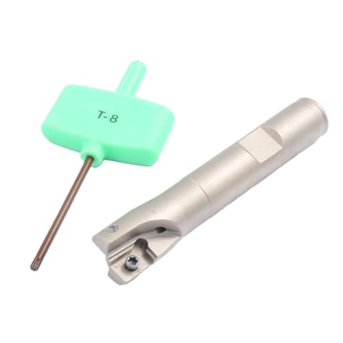 Image of HHIP 5822-1605 Square Shoulder Coolant-Thru Indexable End Mill, 5 /8 inch Cutter Diameter, 1 /2 inch Shank, 2 Flute, 0.67 inch Flute Length, 3.25 inch OAL, 5 /8 inch Cutter Diameter