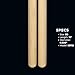 Meinl Stick & Brush Jazz Drumsticks, Big Apple Swing-American Hickory with Small Acorn Shape Wood Tip-Made in Germany (SB112)