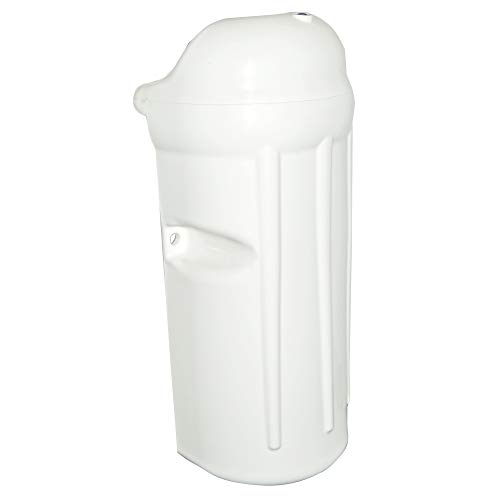 Taylor Made 7" x 17" White Dock Post Bumper with Inflation Valve, Slides Over 1.5" Dock Pipe, Protects Boats, Made in the USA - 2020108507 - image 1