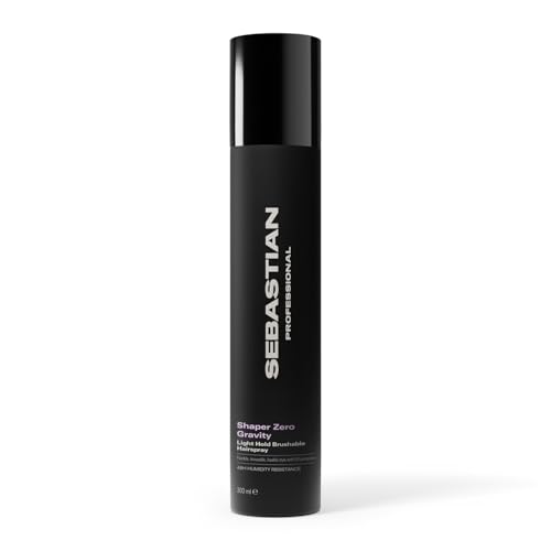 Sebastian Professional Shaper Zero Gravity – Lacca leggera per capelli con tenuta naturale, resiste all’umidità per 24 ore e protegge dai raggi UV senza appesantire, 300ml