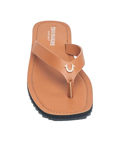Image of True Religion Women's Flip Flop Sandals - Lightweight Rubber Sole with Iconic Logo Detail