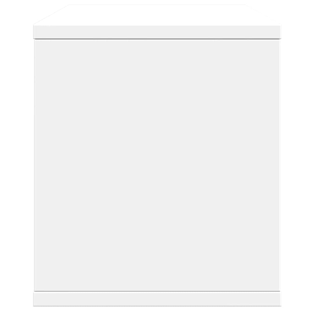 Mangloder - Organizer da scrivania bianco, 36 x 26 x 29,5 cm, in legno, per organizzazione dell'ufficio, portadocumenti, portadocumenti, portapenne e conservazione