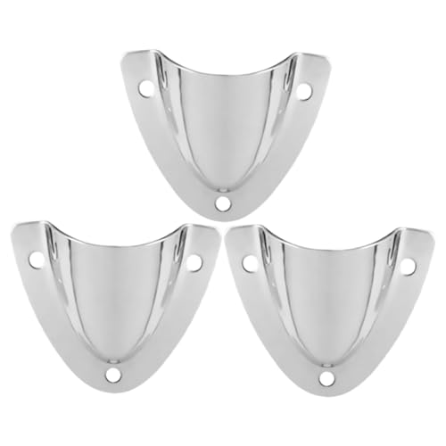 GOOHOCHY 3pcs Stainless Steel Marine Vent Plate Boat Vent Cover and Plate for Marine Accessories Clamshell Design
