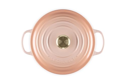 Image of Le Creuset Enameled Cast Iron Signature Deep Round Oven, 6.5 qt., Peche