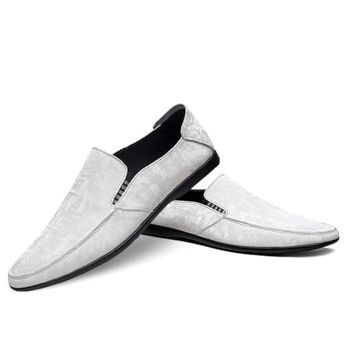 Anti-Slip Flat Heel Comfortable Loafers for Men Classic Party Slip-ons Loafers for Men Round Toe Suede Vamp4