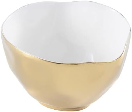 Pampa Bay Moonlight - Cuenco pequeño de porcelana sin deslustre con titanio dorado