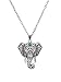 Geerier Vintage Good Luck Elephant Pendant Necklace