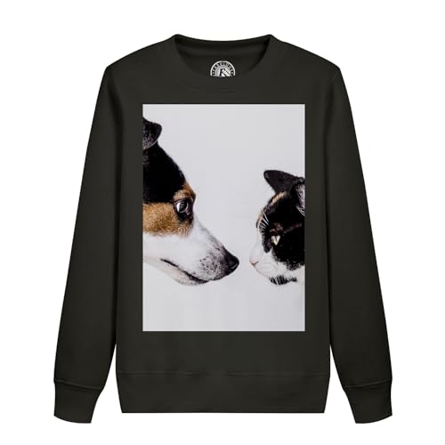 Sweatshirt enfant chien et chat résistant aux lavages fréquents sans décoloration