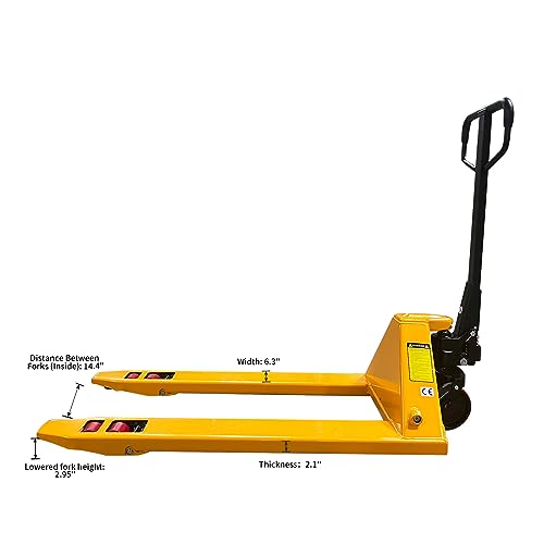 T Tory Carrier HP7700 Tory Carrier Heavy Duty Pallet Jack Truck 7700Lbs Capacity 48 Inch L×27 Inch W thumb #3