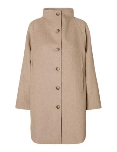 Manteau Slfvinni Lano Coat Noos SELECTED FEMME en tissu noble et chaud