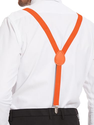 Image of habibee Suspenders and Bow Tie Set for Men, Adjustable Elastic Braces with Y-Back, Diverse Colors, Strong Clips