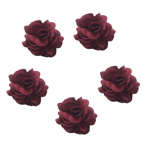 Bagues de Serviette Décoration en Tissu Texturé Jewelry Haut de Gamme 6 Pcs