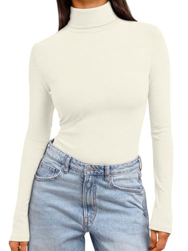 Image of Trendy Queen Women's Turtleneck Long Sleeve Shirts Basic Underwear Tops Winter Clothes 2026