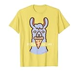 Drama Llama Llama 'Pizza is Life' Adult Youth T Shirt Lama