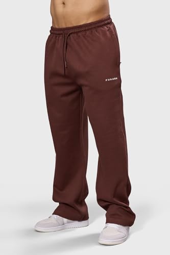 Image of FUAARK Mens Eclipse Straight Tracks Oversized Cotton Gym & Streetwear Pants