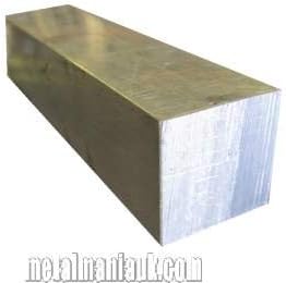 Aluminium square bar 1"x 1" x 250mm