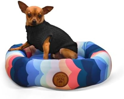 Caminha Pet Redonda Bolinha Cachorros E Gatos 47cm Urban Pet Azul