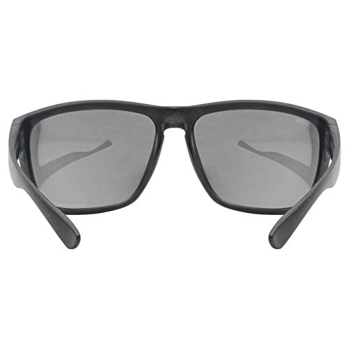 uvex LGL Ocean P - Sunglasses for Men and Women - Polarized Lenses - Mirrored Lenses - Black Matt/Silver-Silver - One Size - Image 4