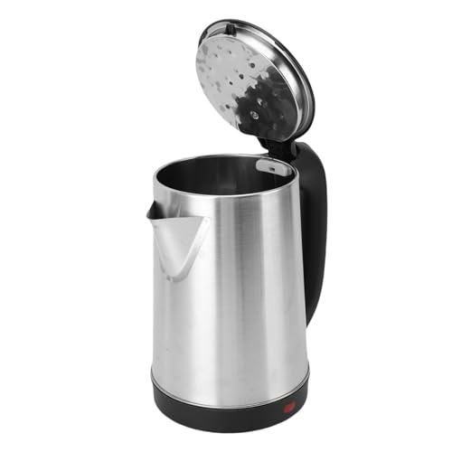 Yosoo Electric Tea Kettle, 2L Stainless Steel Water Boiler with 1500W Power, Double Layer Insulation, Auto Shut Down, Ideal for Office, Family Use (US Plug)