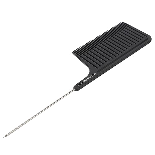 Peine profesional para mechas con punta de acero inoxidable negro miniatura 5