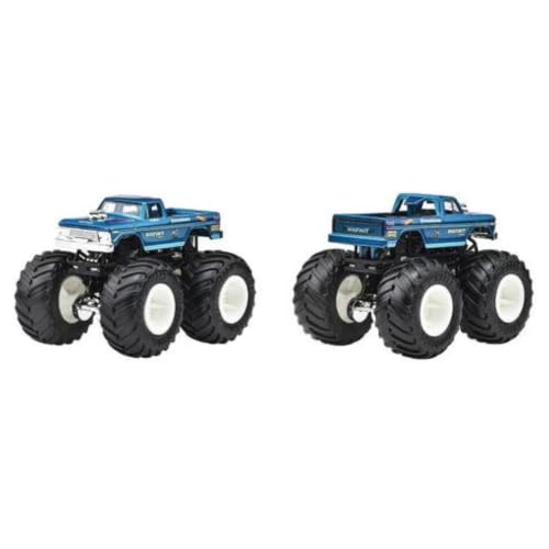 Image of Hot Wheels Monster Trucks Bigfoot Vs Bigfoot Bite Demolition Doubles 2026 1:64 Scale 3+ Ages - Multicolor
