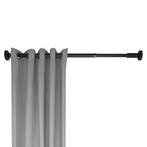 Tringle à rideaux de douche rétractable et robuste en acier inoxydable suspendu