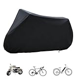 Waterproof Bike Cover for 2 or 3 Bikes Outdoor Storage, 2XL Bicycle Transportation or Travel Covers– Rain/Snow/Dust Resistant Cover for Mountain, Ebike or Motorcycle