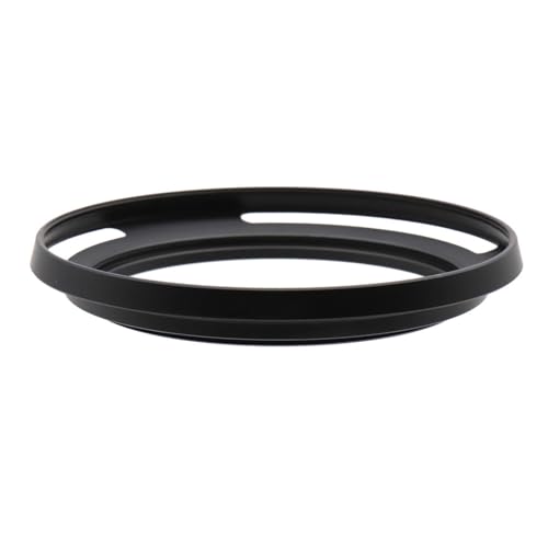 Parasol de lente metálico hueco de 77mm roscado curvado y ventilado compatible con lentes de 77mm