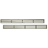 Premier Vogue, 6ft x 0.5ft Fence Trellis Panel Wooden Screen Horizontal Slatted | Decorative Contemporary Venetian-Style Privacy Topper for Outdoor Living Space (Wide: 182.8cm x High: 17cm)