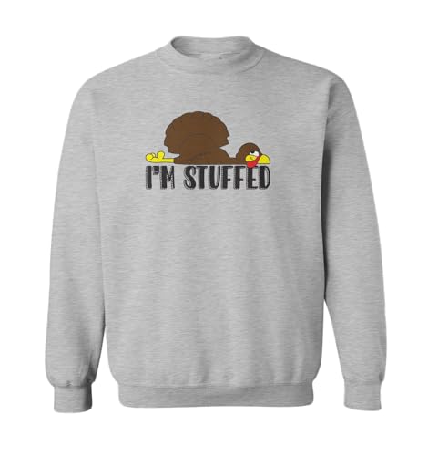 I'm Stuffed - Thanksgiving Turkey Toddler Fleece Crewneck Sweater