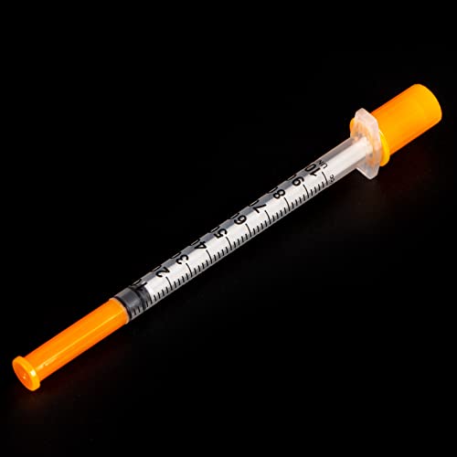 1Ml Orange Syringe With 30G - Diameter 0.3Mm/0.011Inch-Long 13Mm/0.5Inch (100) #TOP2