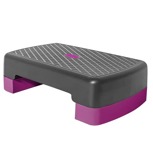 Plataforma Step - Step Fitness Antideslizante Con Altura Regulable - Tabla De Ejercicio Con Base Antideslizante En Casa Gimnasio Oficina Carga Ideal Piernas Y Glúteos