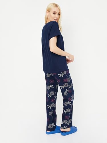 Image of Max Women's Printed Round Neck Half Sleeve Cotton Pyjama Set