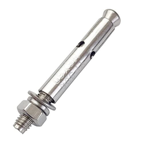 Image of 10 Pack M6x60mm Expansion Bolts Anchor Bolt 304 Stainless Steel External Hex Expansion Screw Bolt Sleeve Anchor Fastener Wall Concrete
