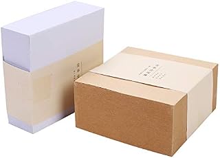 2 Pads 800 Sheets Super Sticky Notes Pad Strong Self-Stick Notes Small Sticky Note Pads Memo Pad Sticky Notes Message Pad Blocks for Notes Taking for Home Office School, Kraft Paper, 4x4 inch