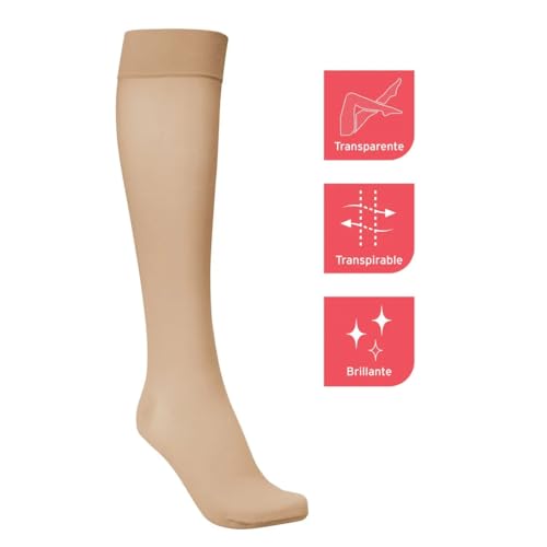 Image of JOBST UltraSheer Waist High 20-30 mmHg Compression Stockings Pantyhose, Closed Toe, Small, Natural
