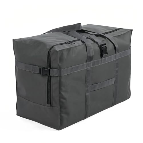 Travel Duffel Bags, Large 120L Carry on Camping Storage Bag Over Luggage for Overnight, Airline, TSA Standard, Soft Heavy Duty Duffle Organizer Bag image 8
