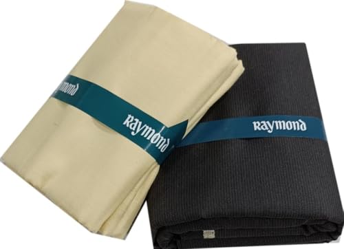 Image of Raymond Premium Unstitched Formal Shirt Fabric, Cotton Blend Stripes, 150 x 150 cm, Regular Fit, Professional Wear Collection