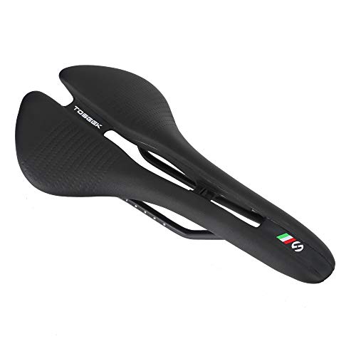 Fahrradsattel,Professionelles Mountainbike Sattel Ultraleichter und Ultradünner Fahrradkissen,Hohl Ergonomisch Fahrradsitz Cover