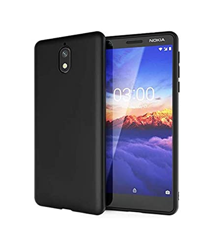 Image of Mobile Back Cover Case for Nokia 3.1 (Silicone Case|CameraProtection|Black SC1510)